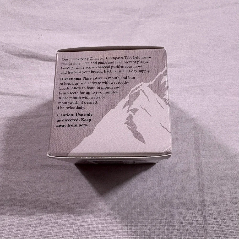Alpine Provisions Detoxifying Charcoal‎ Toothpaste Tabs 62 Tablets